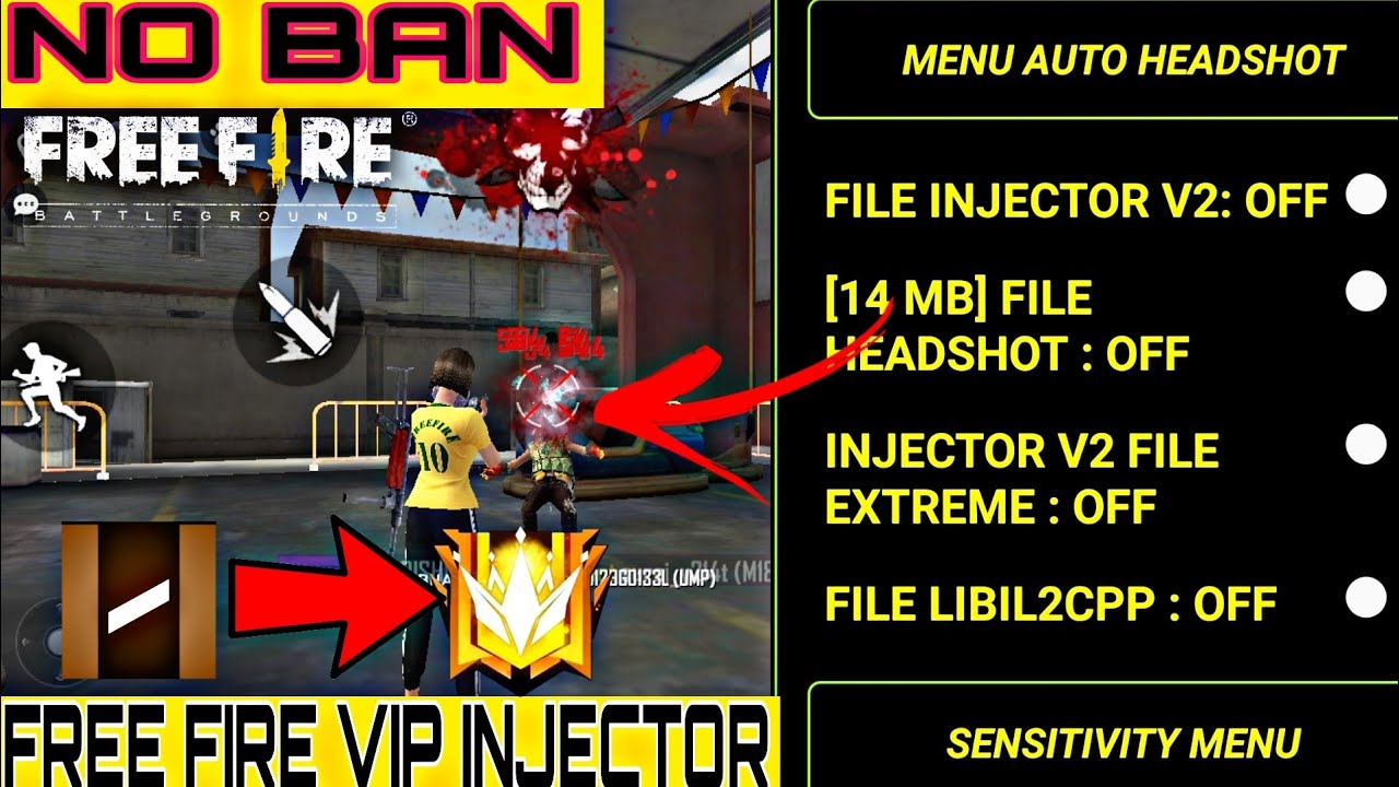 Free Fire Injector V4 100 Antiban Vip New VIP Injector Aimbot Free