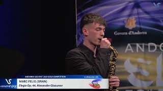 ANDORRA SAX FEST 2023: Marc Felis (Spain) plays Elegie Op. 44, Alexander Glazunov