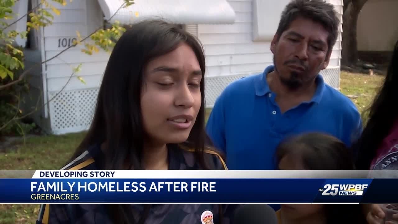 Greenacres family displaced by mobile home fire - YouTube