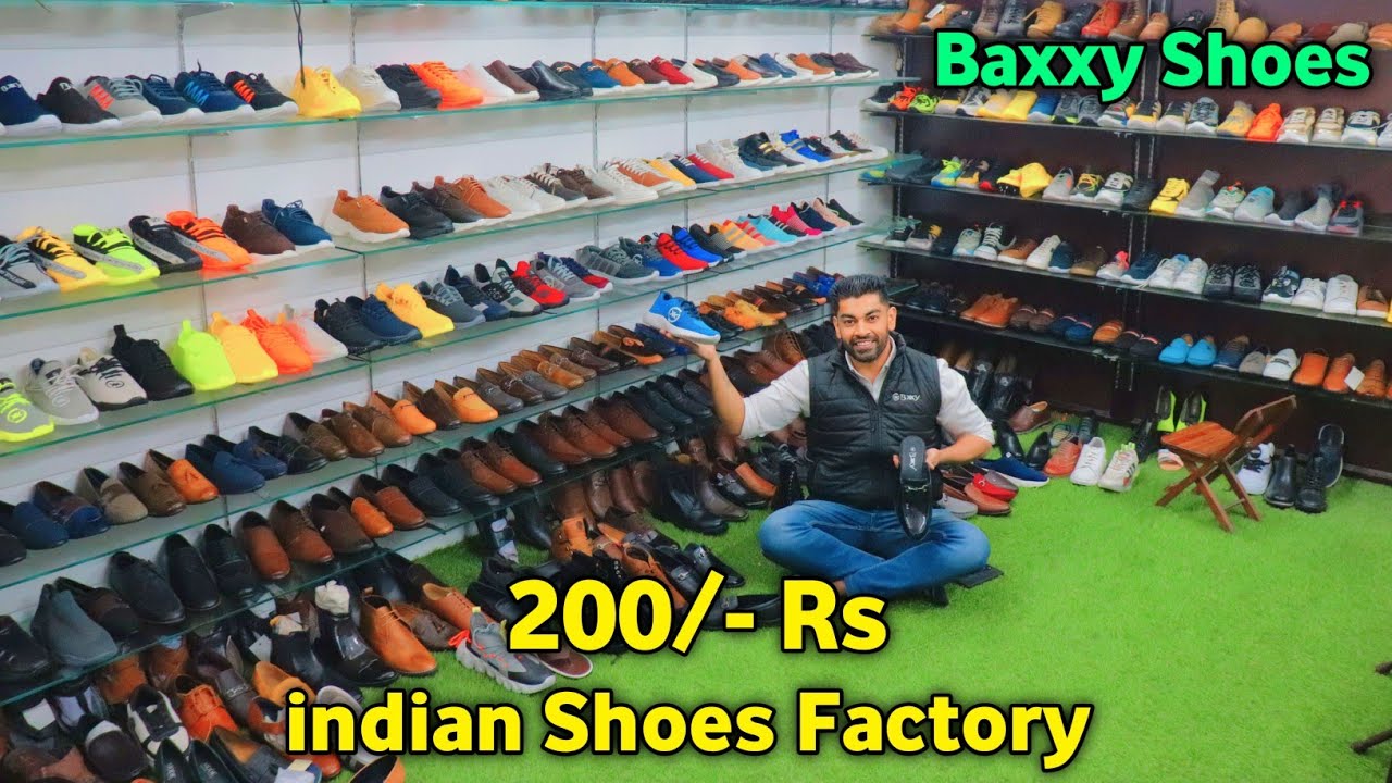 Indian Shoes की सबसे बड़ी Factory 200/ Rs Agra Shoes Market