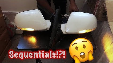 CUSTOM SEQUENTIAL EURO R SIDE MIRRORS!!