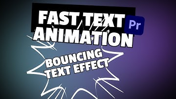 Make your text BOUNCE in Premiere Pro! Step-by-step tutorial for ANIMATION
