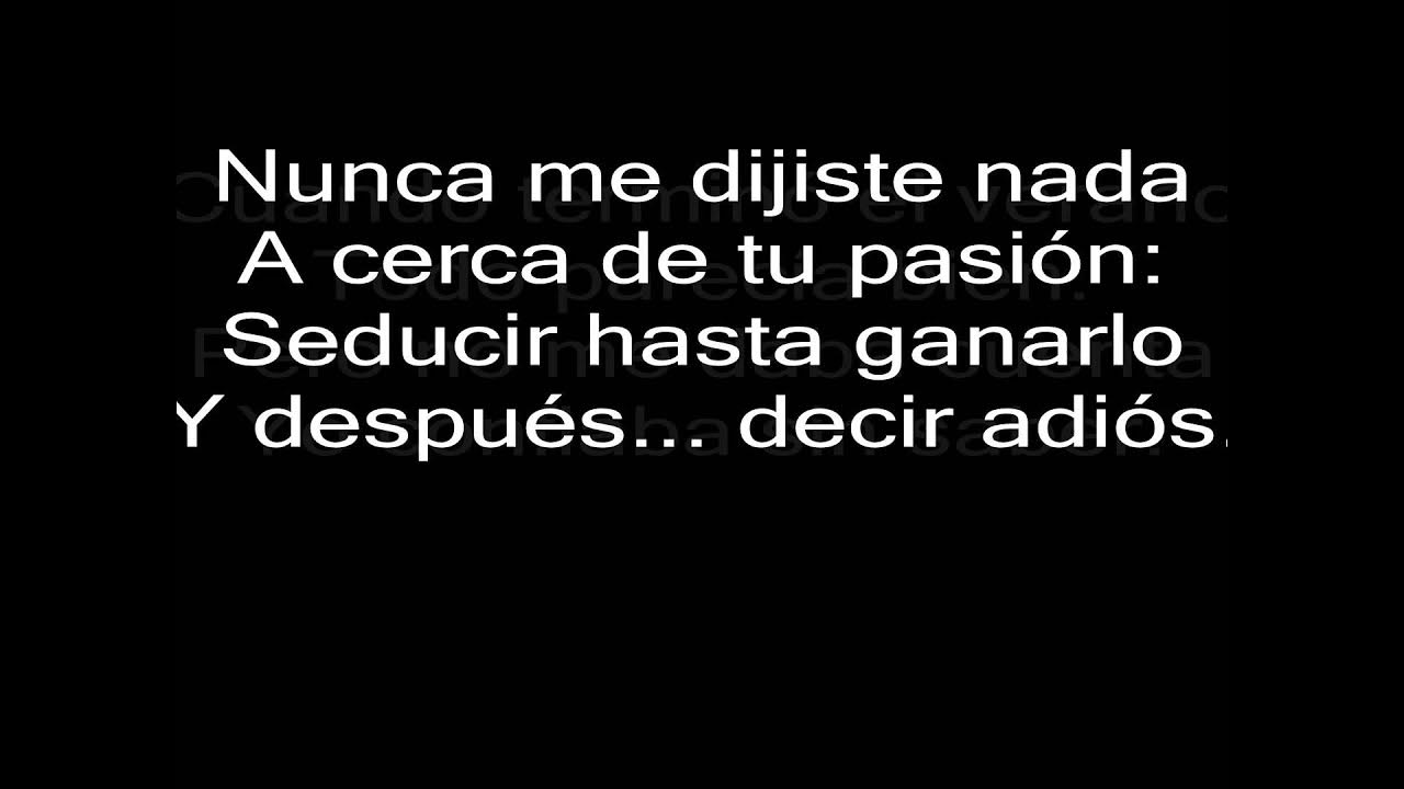 Enanitos Verdes - mi primer dia sin ti Letra HD Enanitos Verdes - mi primer dia sin ti Letra HD