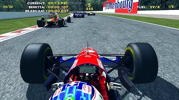 F1 1994 | Rubens Barrichello Onboard | Imola San Marino | Jordan Hart 194 | F1 Challenge 99 02 | HD
