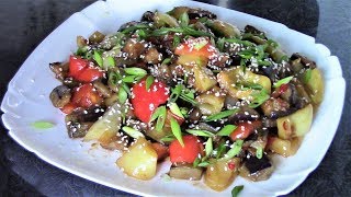 Безумно вкусные баклажаны с перцем, приготовьте, и эта закуска станет коронной на Вашем столе! Безумно вкусные баклажаны с перцем, приготовьте, и эта закуска станет коронной на Вашем столе!