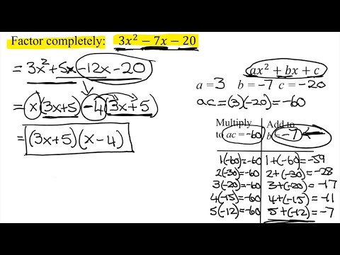 Factor the Trinomial