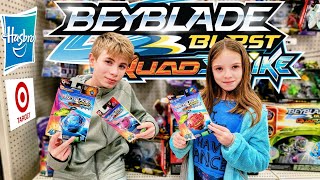 Late Night Beyhunt at Target in the Rain - Unboxing a QuadStrike Beyblade in the Car!
