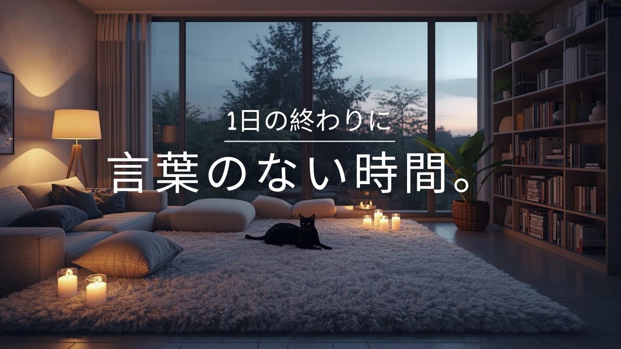 【夜の癒しBGM】1日の終わりに、言葉のない時間。｜A Quiet Moment Without Words – Guitar Lo-Fi 🌙🎵