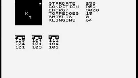 Star Trek by Bug Byte (ZX81)
