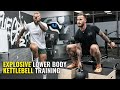 Explosive lower body kettlebell training  combat kettlebell