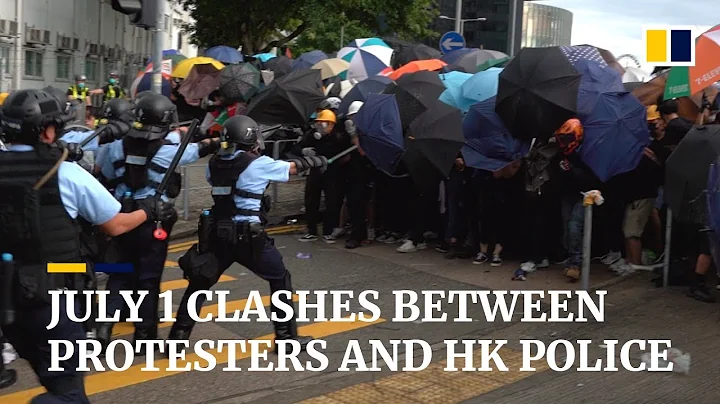 Violent clashes between Hong Kong protesters and police on July 1st - DayDayNews