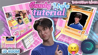 EASYYY!! ALIGHT MOTION CANDY STYLE 3D ROOM TUTORIAL | EASY FOR BEGINNERS!