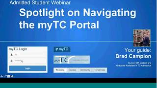 Spotlight on Navigating the myTC Portal (2018)