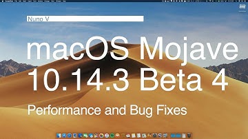 macOS Mojave 10.14.3 Beta 4 - Performance and Bugs