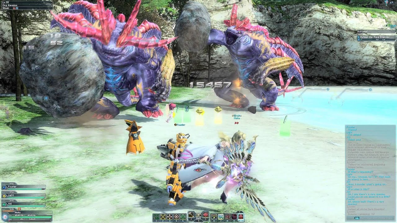 PSO2 - Parallel coast area