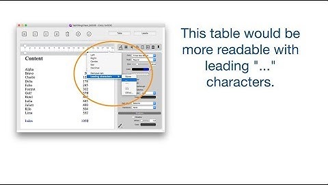 4D Write Pro: use leading characters for tabs