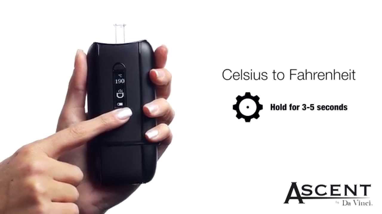 Quick Tips: How To Change From  To F for Your Ascent Vaporizer