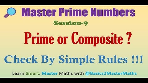 How to check if a number is prime or composite? | Smart Math Tricks for Exams | CBSE, Olympiad, JEE