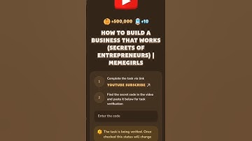 How To Build A Business That Works(Secrets Of Entrepreneurs) | MemeFi Video Code