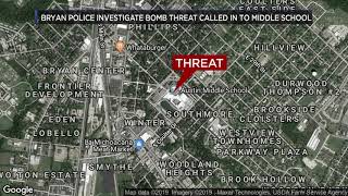 Bryan Police investigate bomb threat called in to middle school