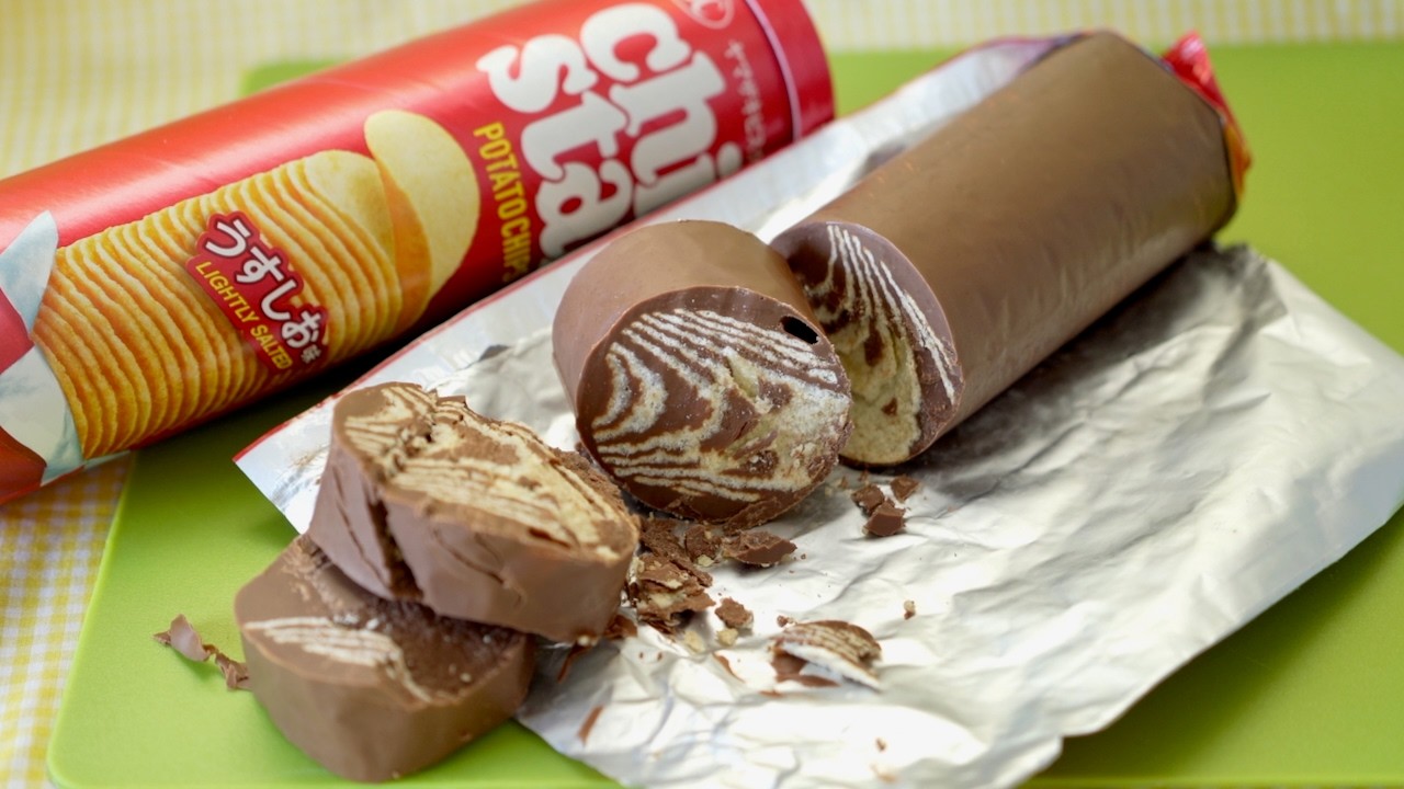 Not PRINGLES Chocolate, but YBC ChipStar Potato Chips Chocolate プリングルスチョコじゃなくてチップスターポテチチョコ