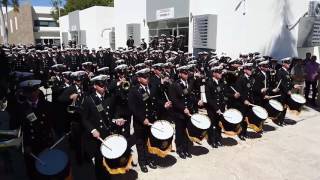 Banda de guerra escuela nautica de Mazatlán