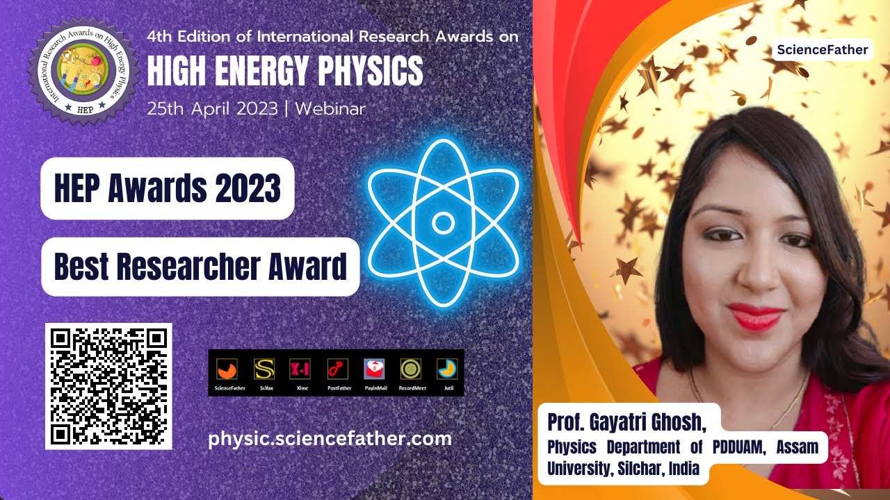 Sciencefather.com, Prof. Gayatri Ghosh,  PDDUAM, Assam University,  India | Best Researcher Award