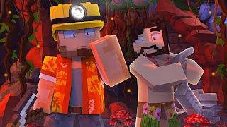 HIDDEN UNDERGROUND! - Minecraft STRANDED - EP 5 ( Dinosaur Survival Roleplay )