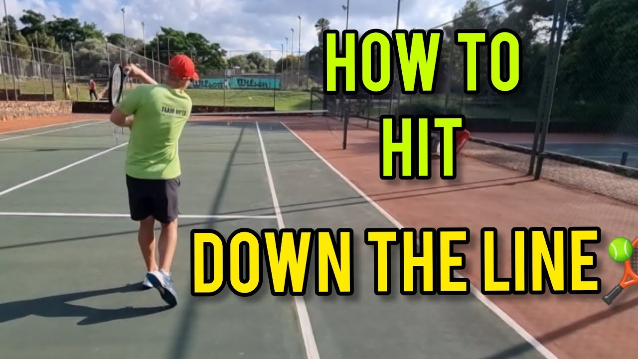 How to hit the ball DOWN THE LINE✅
