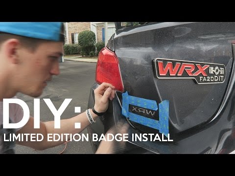 2015 Subaru WRX Limited Edition WRX Badge DIY Install!