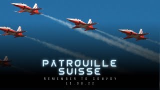 Patrouille Suisse Birmenstorf Switzerland Military 2022 Convoy To Remember - Swiss Air Force