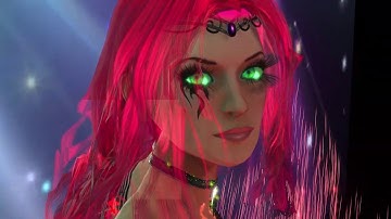 Iclone Animation "Beautiful Glowing Belly Dancer" View at 1080p Popcornfx effects Realtime Rendering