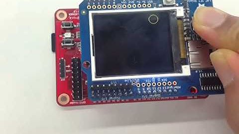 Adafruit 1.8" TFT Shield rotation test on mbed with WIZwiki-W7500