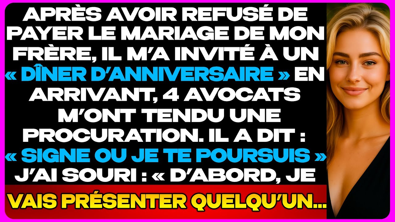 Mon Frère A Organisé Un Faux Anniversaire Avec 4 Avocats… Mais Je Ne Suis Pas Venue Seule