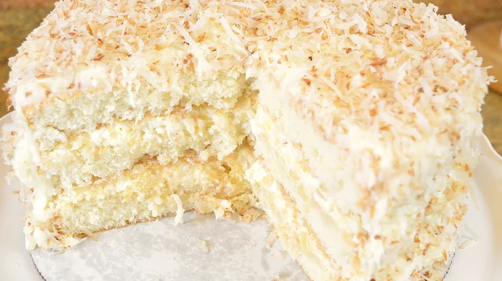 Southern Coconut Pineapple Cake Recipe - Fluffy Co...