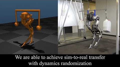 SimtoReal Learning for Bipedal Locomotion Under Unsensed Dynamic Loads