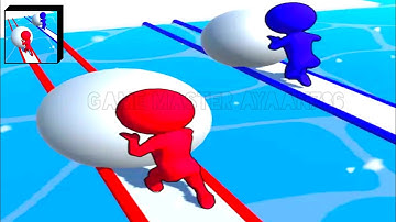 Snow Race!! - All Levels Gameplay Android,ios Game Mobile Game New (Levels 1 -4)