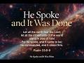 Worship Service "He Spoke and It Was Done" Pastor Jerry Pinzon (04/18/2026)