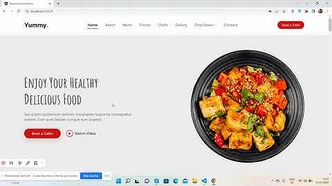Angular Free Restaurant Website Template 2
