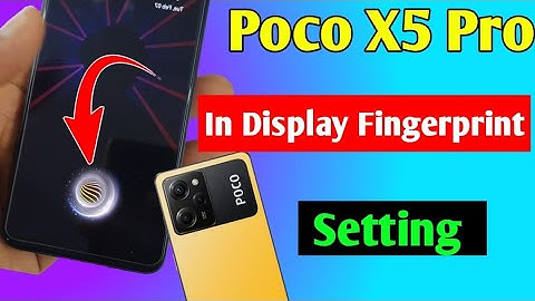 poco x5 Pro in display fingerprint setting | poco x5 Pro me in display fingerprint kaise lagaen 5G