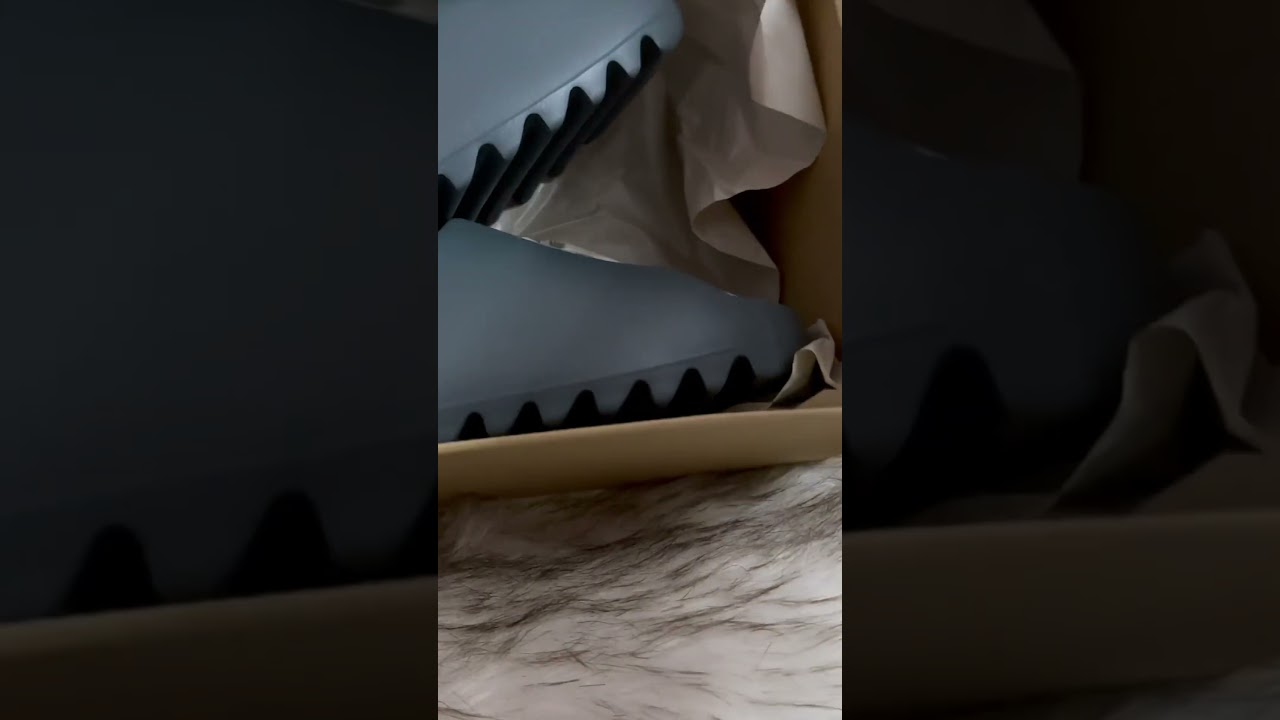 The best  Adidas Yeezy Slides Slate Marine 