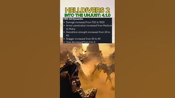 TED-63 Dynamite BUFF After Patch 4.1.0 - Helldivers 2