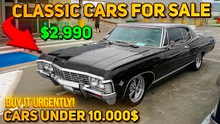 20 Magnificent Classic Cars Under $10,000 Available on Craigslist Marketplace! Perfect Cars!