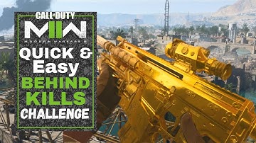 How to get Behind Kills Challenge FAST and EASY in Modern Warfare 2..