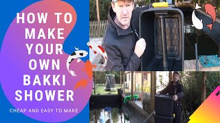 Bakki shower build Make your own on a budget