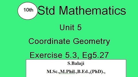 10th Maths ||  Ex5.3 ||  Eg 5.27