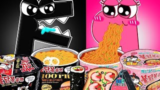 Convenience Store BLACK PINK Food Mukbang x Alphabet Lore Animation | Mukbang ASMR