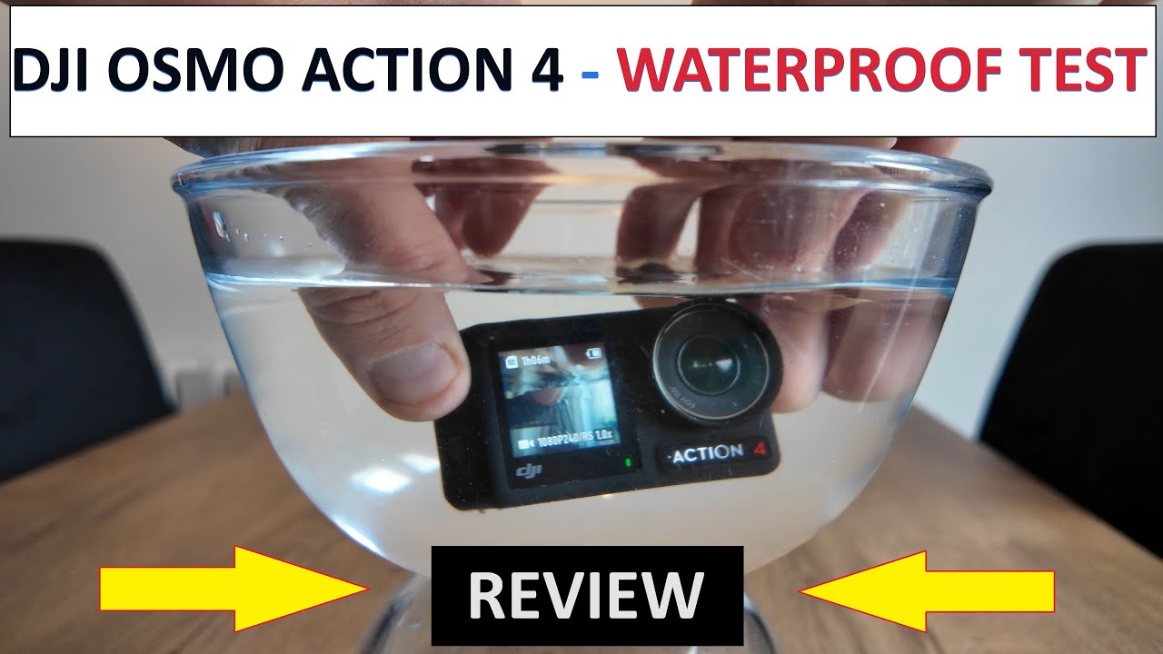 DJI Osmo Action 4 - WATERPROOF TEST review - YouTube