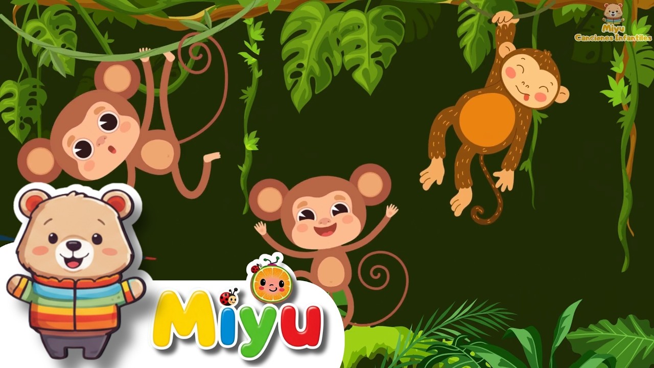 Canciones Infantiles - Miyu: ¡El Pato Blanco, Monos Alegres y la Granja de mi Tío! 🚜🎨