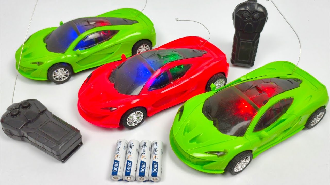 Unboxing 3 Radio Control Cars and 1 Remote, Radio Control Car, Remote Control Car, 3D Lights Rc Car,